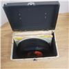 Image 2 : Variety of 45 records with carrying case