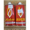 Image 1 : Vintage auer / fisher lighter fluid tins "empty"