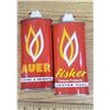 Image 2 : Vintage auer / fisher lighter fluid tins "empty"