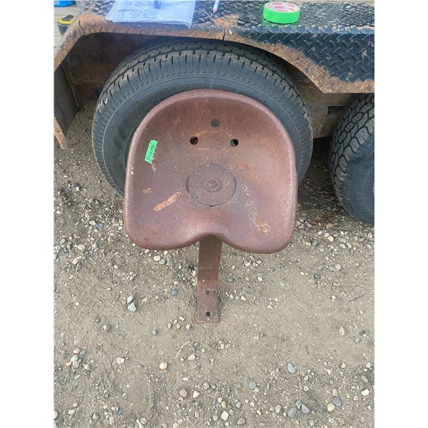 Tin Tractor Seat and Bracket