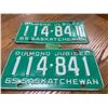 Image 3 : Pair of 1965 Saskatchewan License Plates