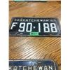 Image 2 : 1960 Saskatchewan License Plate