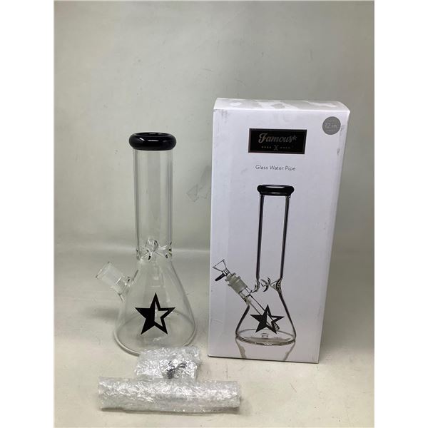 Famous X Glass Water Pipe (12")