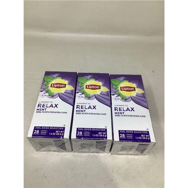 Lipton Relax Mint Herbal Tea (3 X 28 Tea Bag)