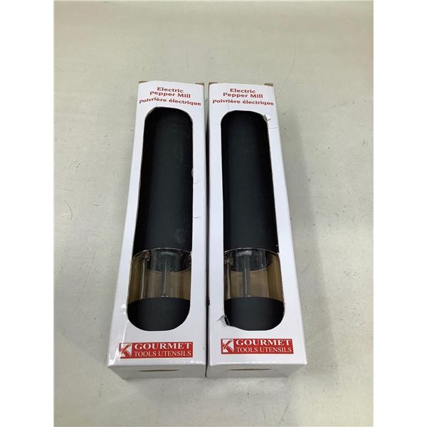 Lot Of 2 Electric Pepper Mill (Black)