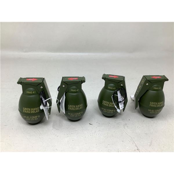 Lot Of 4 Frag Grenade Lighters