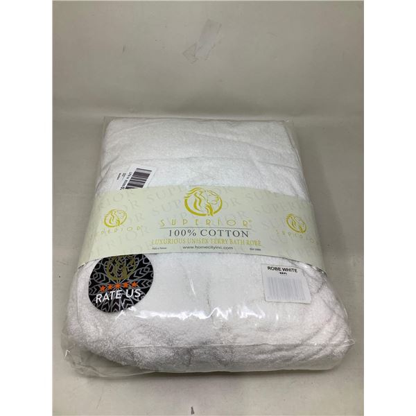 Superior 100% Cotton Terry Bath Robe Medium