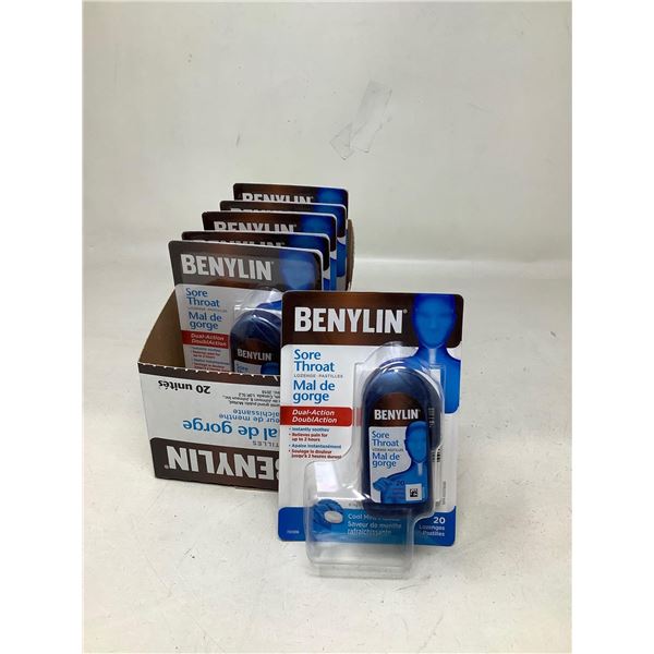 Benylin sore throat lozenges case lot of 6 x 20