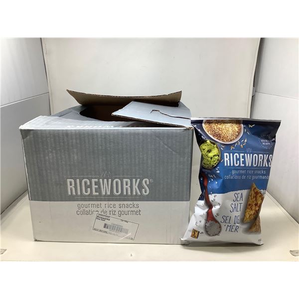 Riceworks case lot sea salt snacks 12 x 155g