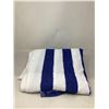Image 1 : White And Blue Stipped Towel