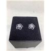 Image 1 : Ladies Silver Floral Solitaire Earring Set NEW in Box