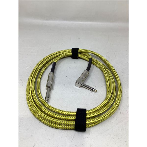 Yellow Braided Aux Cord