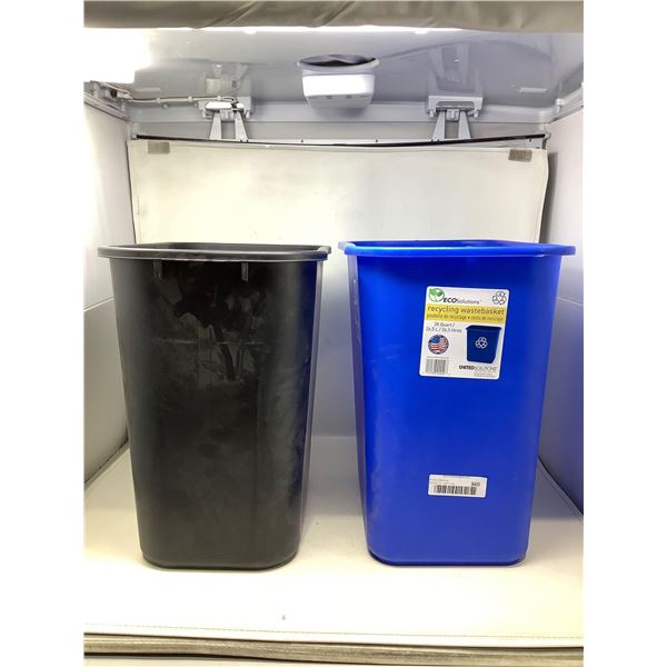 Garbage Basket And Recycling Bin