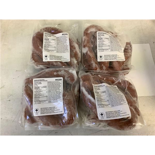 Bag of Maple Leaf Frozen Smoked Sausage Rings Lot of 4