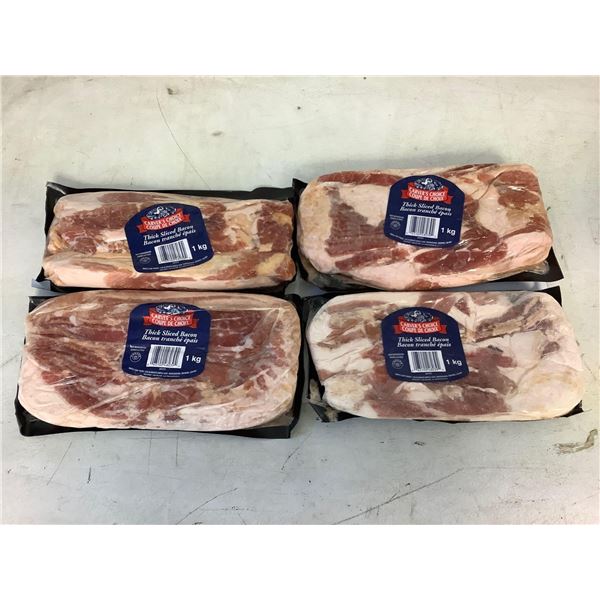 Frozen Carvers Choice Thick Sliced Bacon (4 x 1kg)