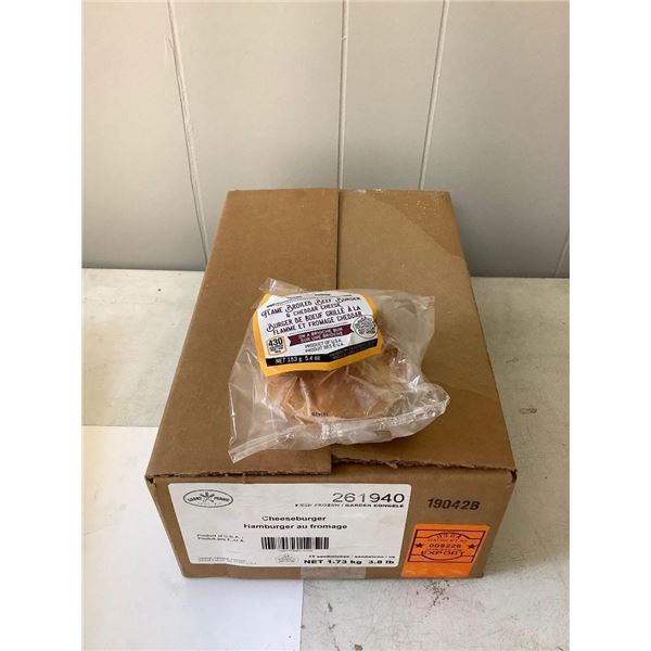 Case of Frozen Grand Prairie Cheeseburgers (12 x 153g)