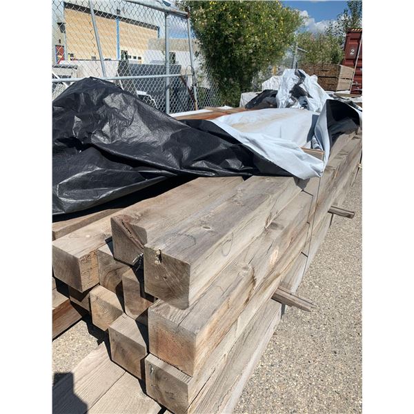 CEDAR POST - Rough Appearance slight weathered - LOT OF ONE- 6 in x 6 in x 12ft