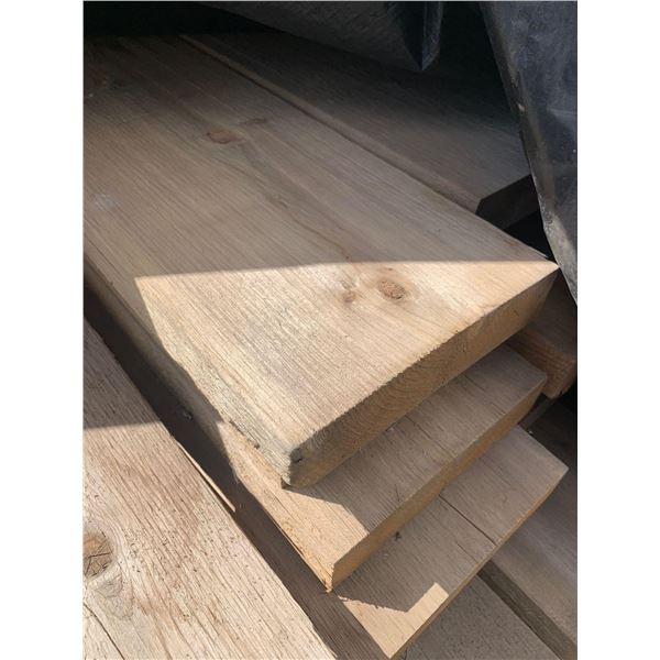 CEDAR BOARDS - Rough Value Grade slight weathered - LOT OF ONE- 2 in x 8 in x 18ft