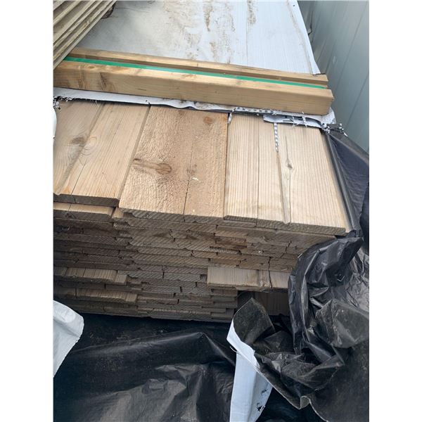 CEDAR Channel Siding weathered, cracked ends 1 X 8 X 14 - SOLD AS A LOT OF 10 BOARDS