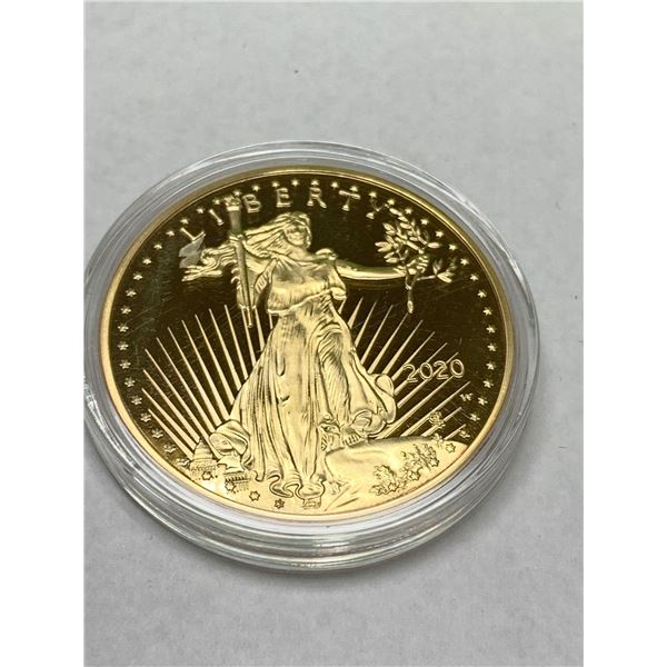 USA Liberty 2020 Gold $50.00 1 oz fine gold Medallion - COPY