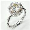 Image 2 : Silver Certified Moissanite(Round 10 Mm)(3.85ct) Rhodium Plated Test And Looks Better Than Diamond (