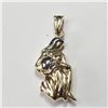 Image 3 : 10K Yellow Gold Aquavins Shaped Pendant (~weight 1.1g), Made in Canada, Appraised Retail $600