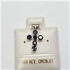 Image 1 : 10K Yellow Gold Sapphire(0.6ct) Pendant (~weight 0.7g), Made in Canada, Suggested Retail Value $300