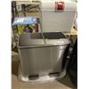 Image 1 : Songmics  Stainless Steel Dual Pedal Garbage Bin