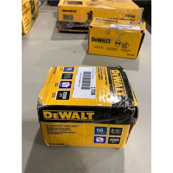 Dewalt 16 GA Straight Finish Nails
