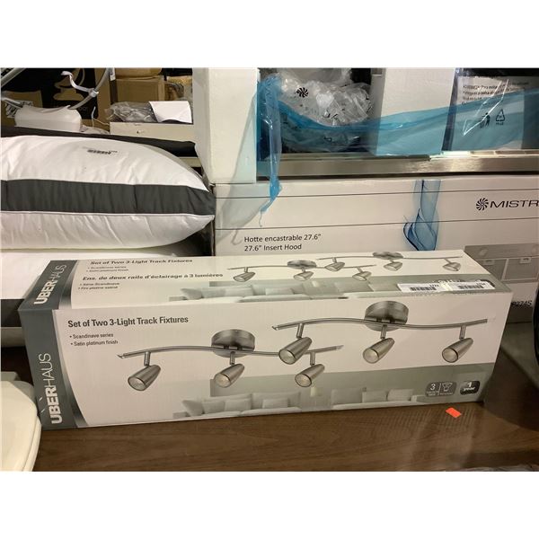 UberHaus Set of Two 3-Light Track Fixtures (21.85in x 6.69in)