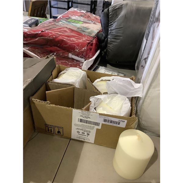 Stonebriar  Unscented Candles 4-Pack (3in x 4in)