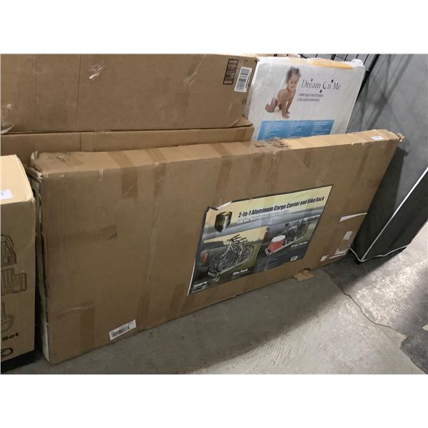 Tow Tuff 2-in-1 Aluminum Cargo Carrier and Bike Rack