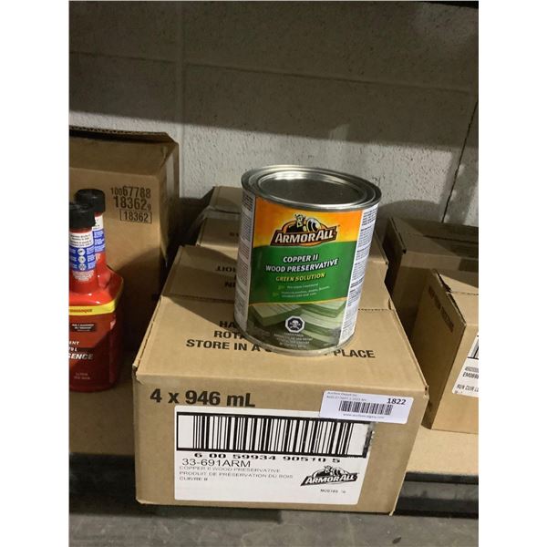 Case of ArmorAll Copper II Wood Preservative Green Solution (4 x 946mL)