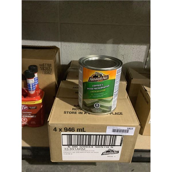 Case of ArmorAll Copper II Wood Preservative Green Solution (4 x 946mL)