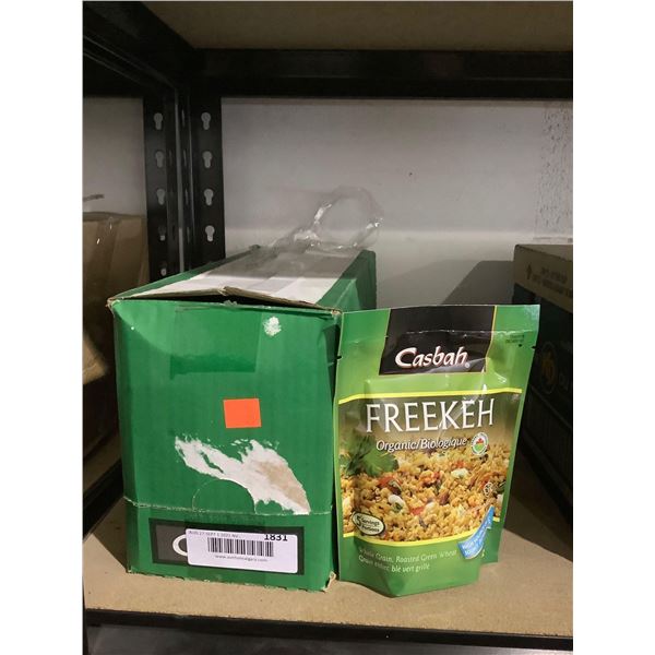 Case of Casbah Freekeh Organic Whole Grain Roasted Green Wheat (8 x 174g)