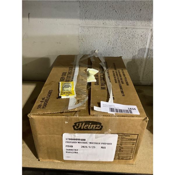 Case of Heinz Yellow Mustard (500 x 6mL)