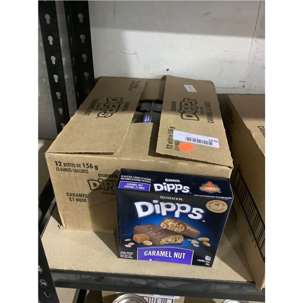 Case of Quaker Dipps Caramel Nut Granola Bars (12 x 156g)