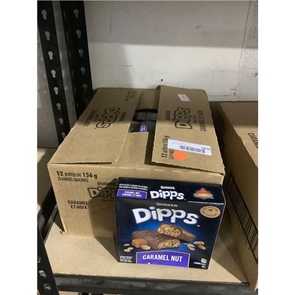 Case of Quaker Dipps Caramel Nut Granola Bars (12 x 156g)