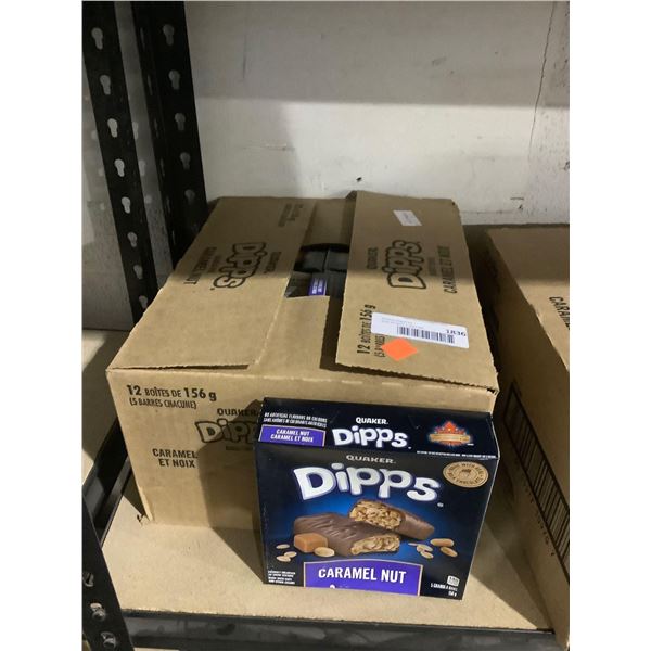 Case of Quaker Dipps Caramel Nut Granola Bars (12 x 156g)