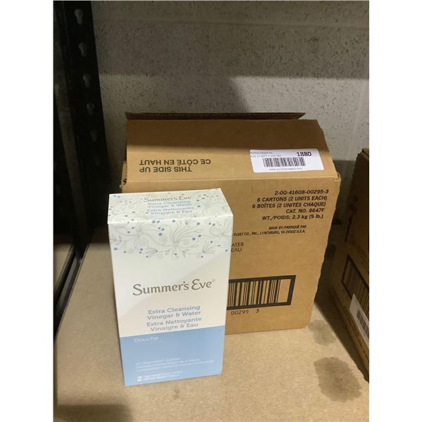 Case of 6 Summers Eve Vinegar  Water Cleansers