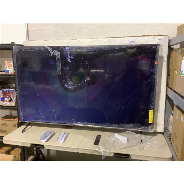 Sony 75-inch LED TV X80 H Series (Heavy Damage, Multiple Cracks, Powers On)