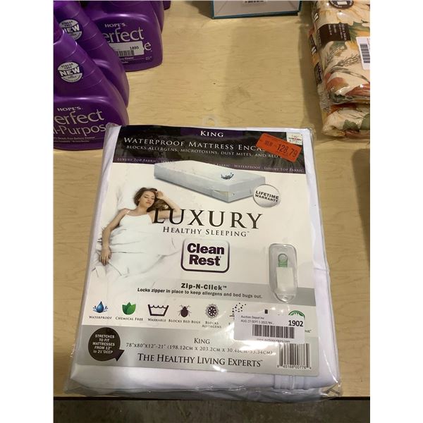 Clean Rest King Size Waterproof Mattress Encasement