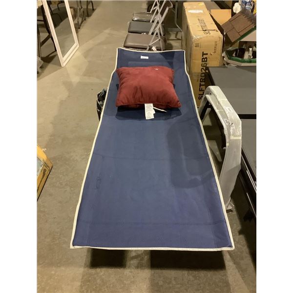 Blue Camp Cot