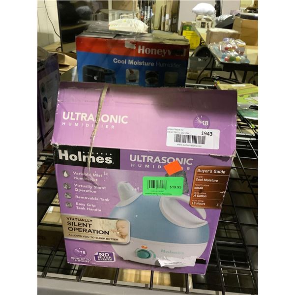Holmes 0.4 Gallon Ultrasonic Humidifier