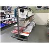 Image 2 : 3 SECTIONS OF GREY DISPLAY SHELVING - (CONTENTS NOT INCLUDED) 8'." X 3' X 56" TALL