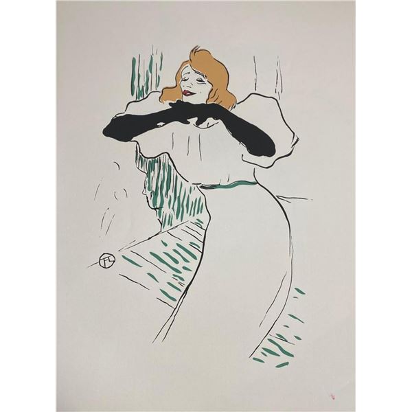 Toulouse Lautrec "Portrait d'Yvette Guilbert"