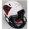Image 1 : Tom Brady Autographed Patriots Lunar Eclipse Full Size Authentic Speed Helmet (Fanatics Holo)