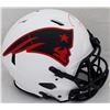 Image 3 : Tom Brady Autographed Patriots Lunar Eclipse Full Size Authentic Speed Helmet (Fanatics Holo)