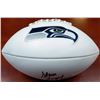 Image 2 : Steve Largent Autographed Seattle Seahawks White Logo Football "HOF 95" MCS Holo