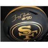 Image 2 : JERRY RICE SIGNED 49ERS ECLIPSE BLACK MATTE FULL SIZE SPEED AUTHENTIC HELMET (BECKETT COA)